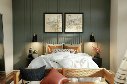 bedroom accent walls